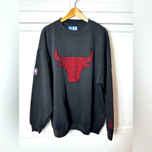 90’s Starter NBA Chicago Bulls Vintage Crew Neck Pullover Sweater Size XXL